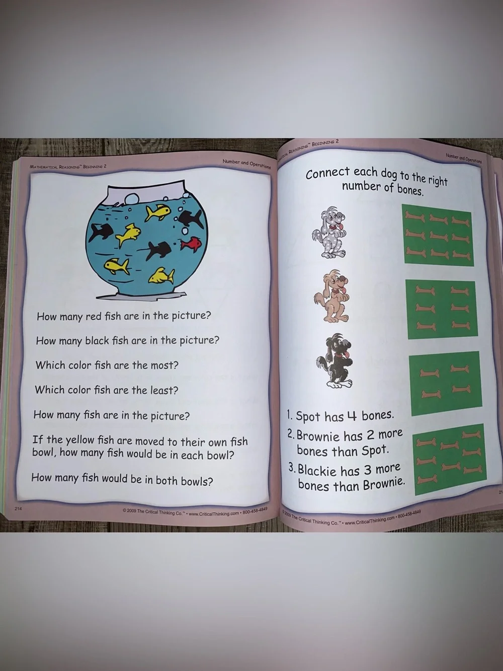 Mathematical Reasoning Beginning 2 Preschool Kindergarten Homeschool Workbook